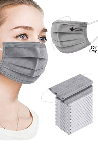 CW304 - Grey Disposable Face Mask - 3 Layered Health Protection