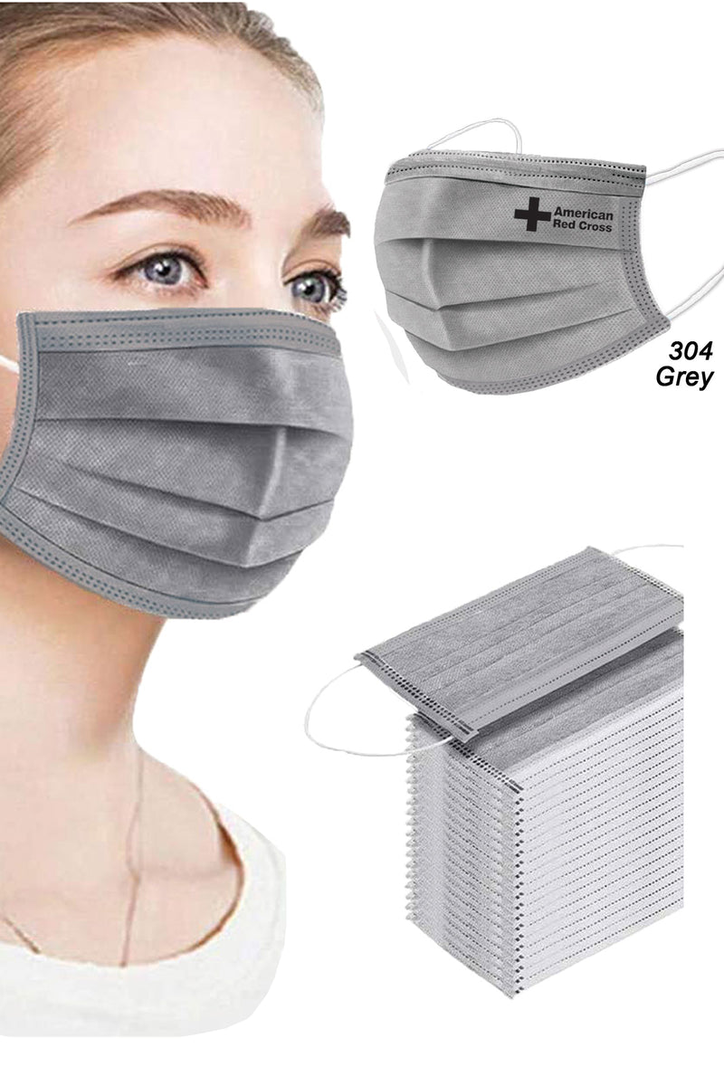 CW304 - Grey Disposable Face Mask - 3 Layered Health Protection