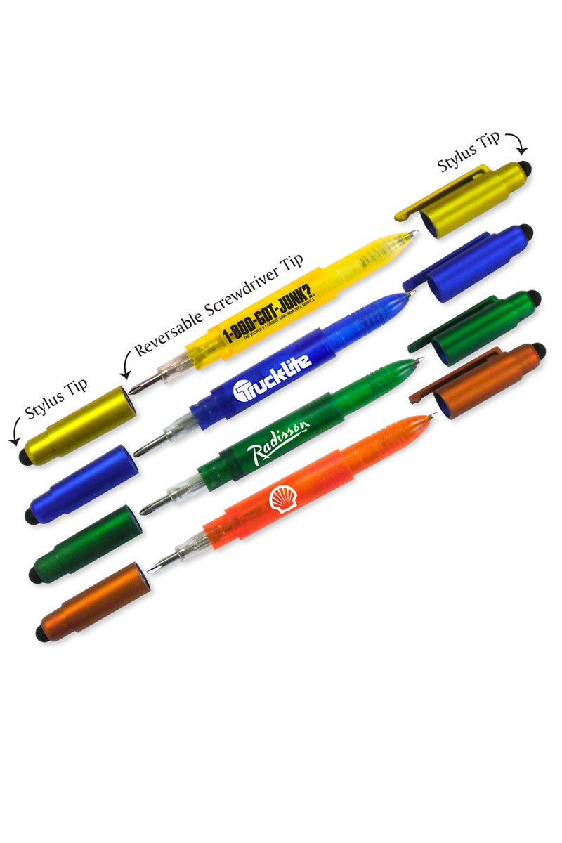 CW701 - Dual Stylus Ballpoint Pen With Screwdriver Tips USA