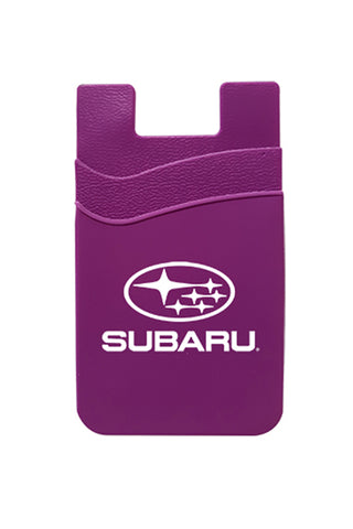 CW815 -  Dual Pocket Silicone Phone Wallet